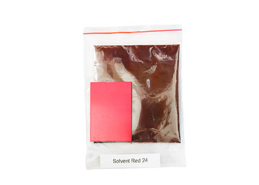 25Kg Per Drum Pelarut Merah 24 / Coklat Bubuk Berbentuk Solvent Dye